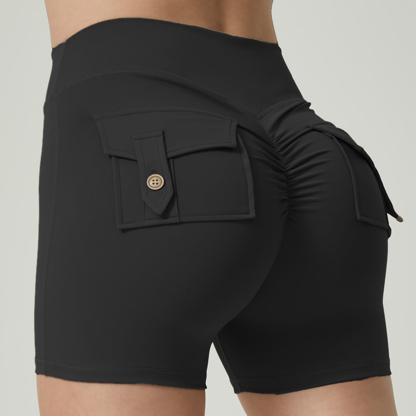 Pocket Fitness Sports Yoga Shorts