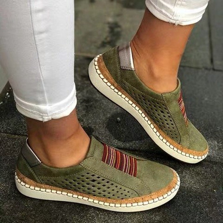 Large Size Casual Shoes European And American Canvas Shoes Women's Loafers
