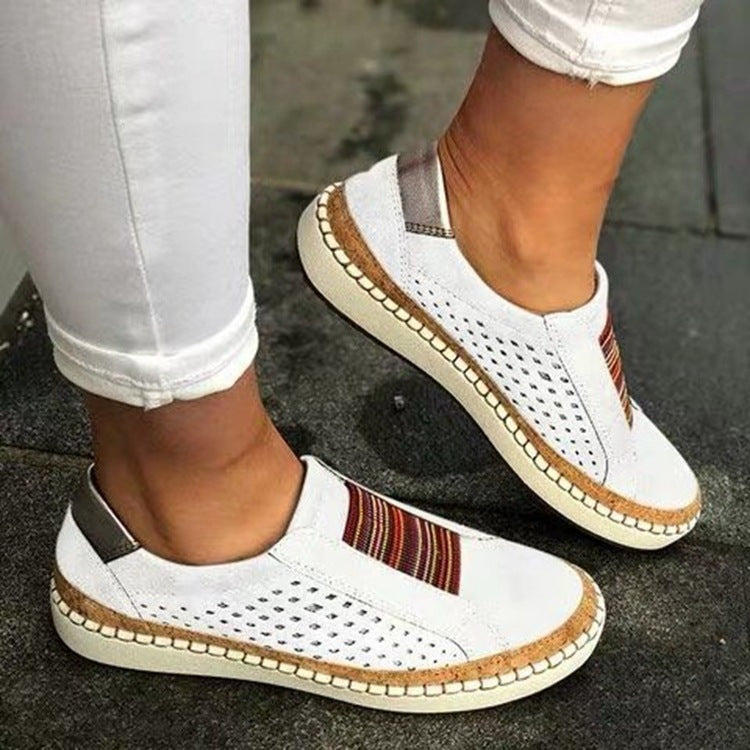 Large Size Casual Shoes European And American Canvas Shoes Women's Loafers