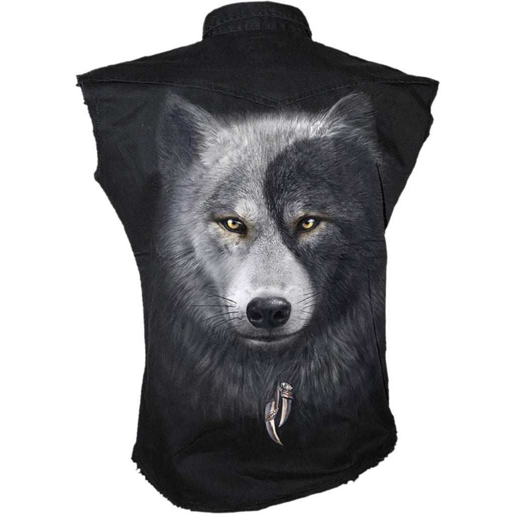 WOLF CHI - Sleeveless Stone Washed Worker