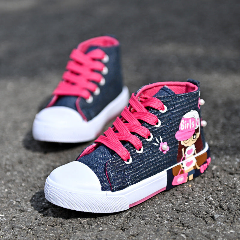 Girls' Canvas Trainers