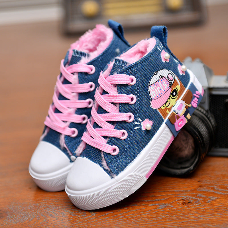 Girls' Canvas Trainers