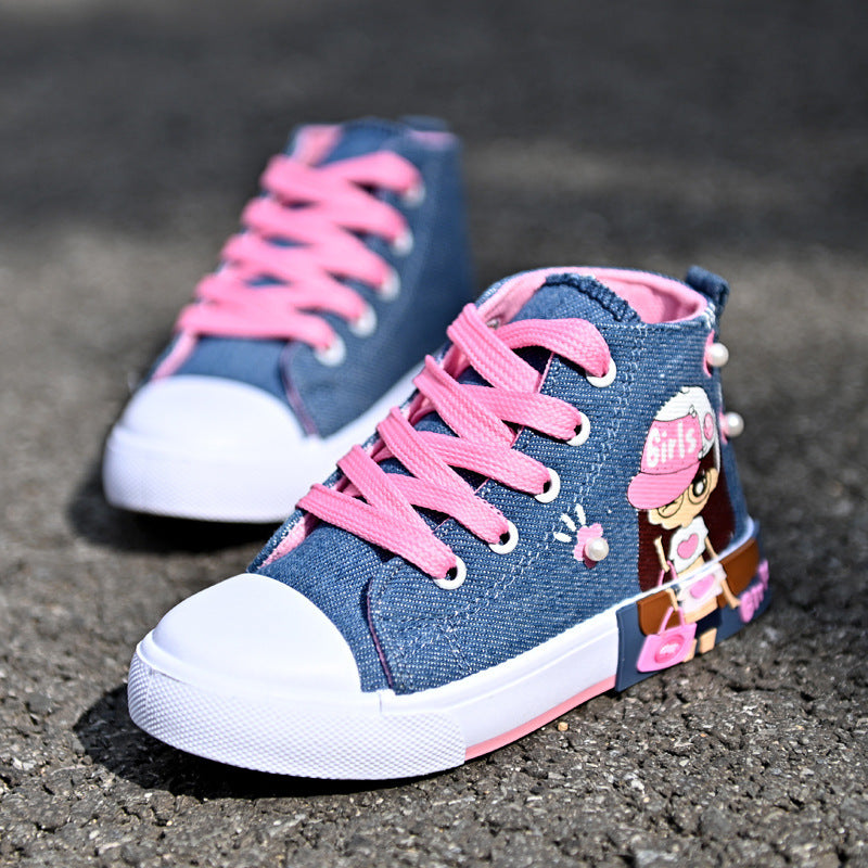 Girls' Canvas Trainers