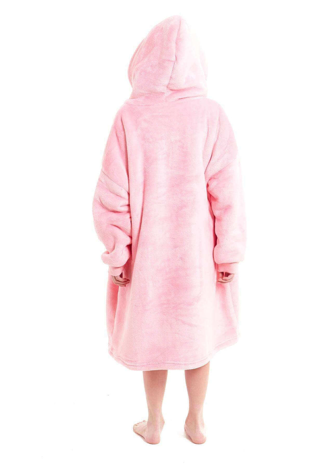 Kids Oversized Hooded Fleece Blanket with Reversible Sherpa Double Pocket Ultra-Soft Cozy Wearable Blanket for Lounging and Outdoor Ages 8-15 by Daisy Dreamer