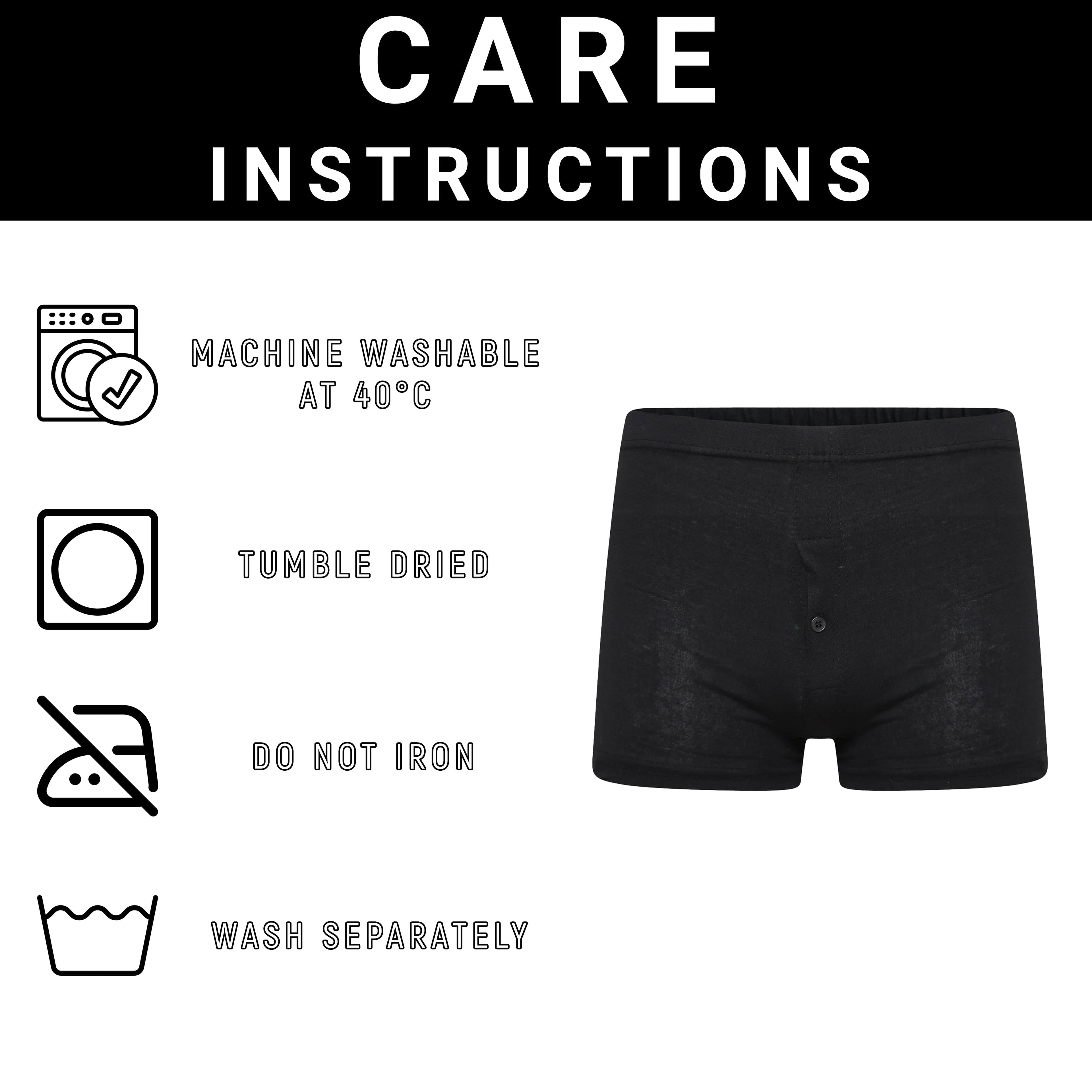 Pack Of 6 Mens Jersey Boxer Shorts Cotton Rich Classic Fit Breathable Button Fly Design Men Boxers Underwear by Sock Stack