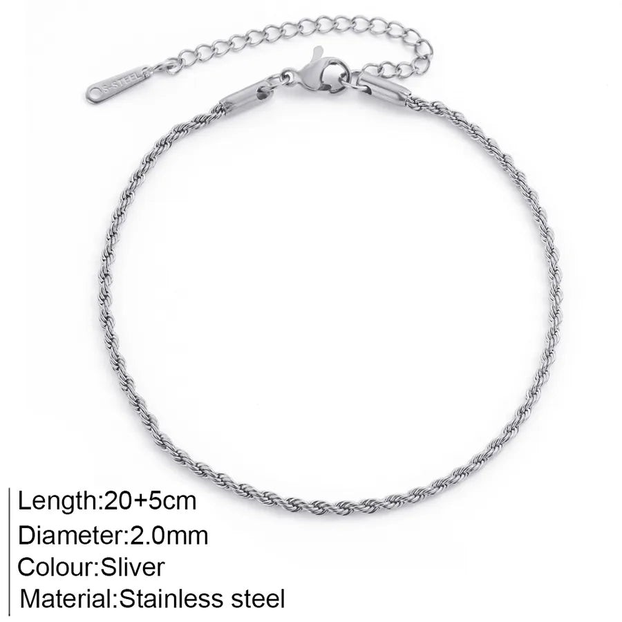 Wholesale Jewelry Bohemian Commute Anklet 304 Stainless Steel Anklet