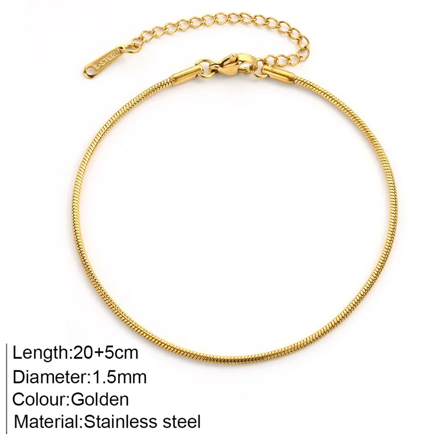 Wholesale Jewelry Bohemian Commute Anklet 304 Stainless Steel Anklet