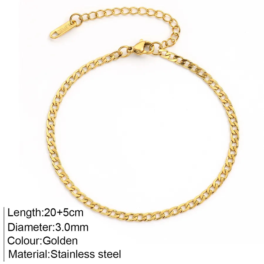 Wholesale Jewelry Bohemian Commute Anklet 304 Stainless Steel Anklet
