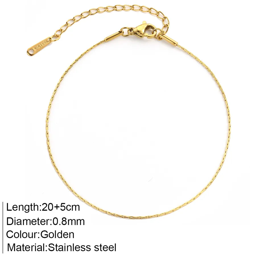 Wholesale Jewelry Bohemian Commute Anklet 304 Stainless Steel Anklet