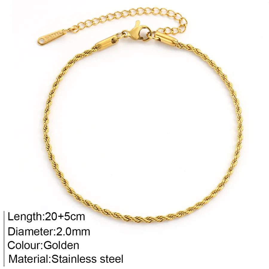 Wholesale Jewelry Bohemian Commute Anklet 304 Stainless Steel Anklet