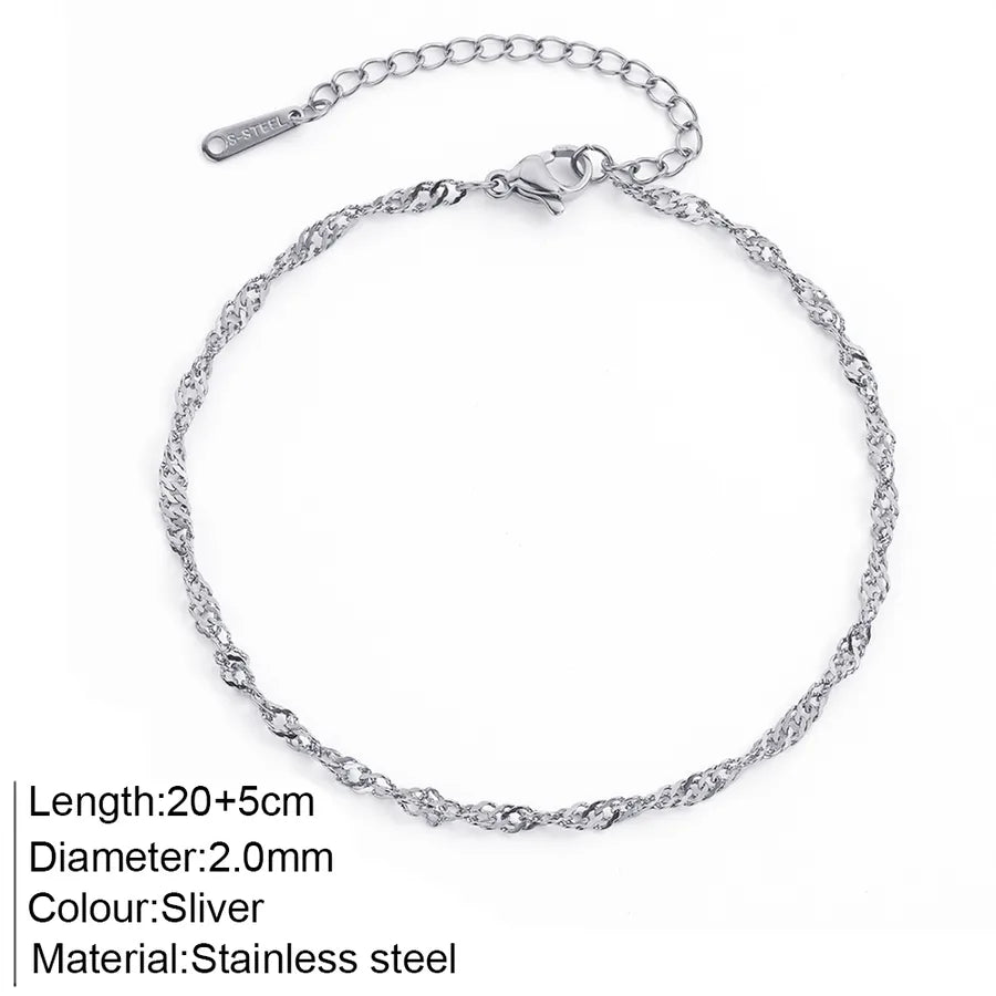 Wholesale Jewelry Bohemian Commute Anklet 304 Stainless Steel Anklet