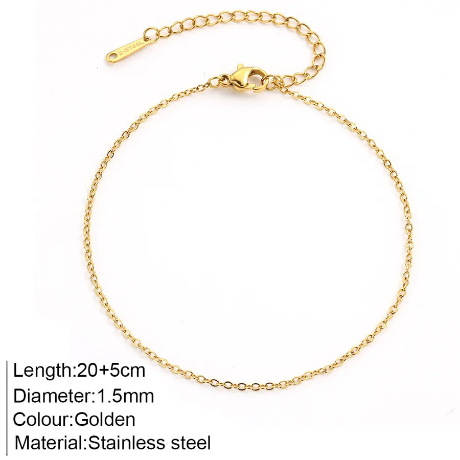 Wholesale Jewelry Bohemian Commute Anklet 304 Stainless Steel Anklet