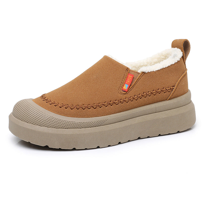 Women'S Soft-Soled Warm Thick Non-Slip Low-Top Shoes