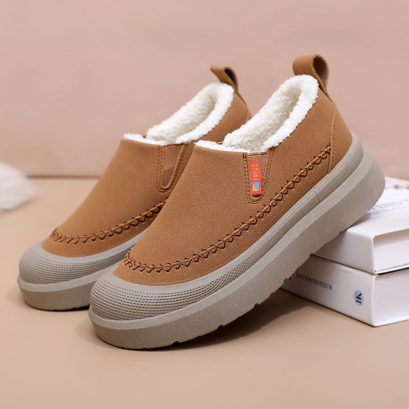 Women'S Soft-Soled Warm Thick Non-Slip Low-Top Shoes