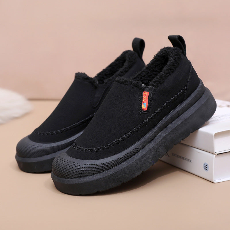 Women'S Soft-Soled Warm Thick Non-Slip Low-Top Shoes